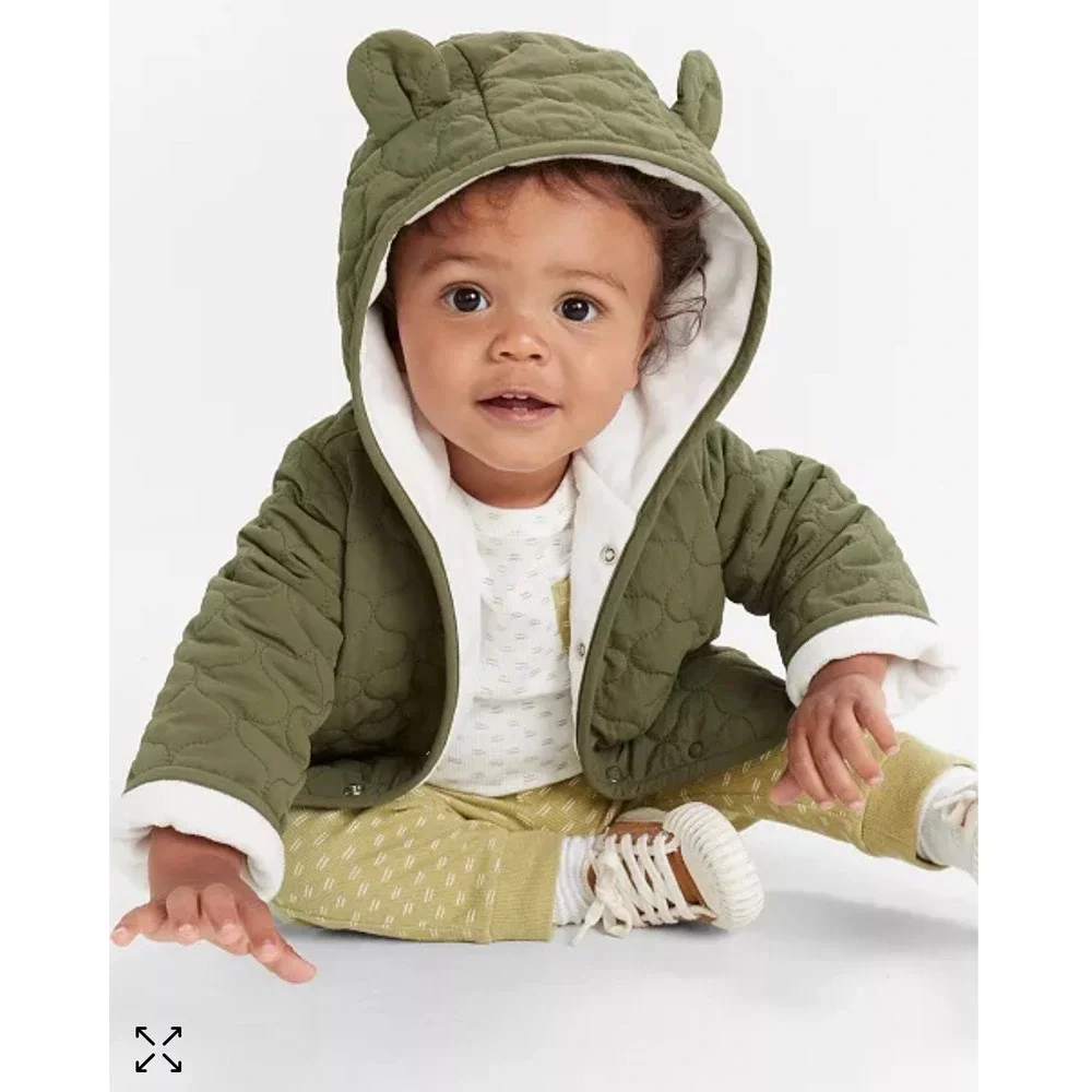 Baby Bear Jacket 0–3M Green 100% Nylon‎ Shell 100% Polyester Lining/Filling
